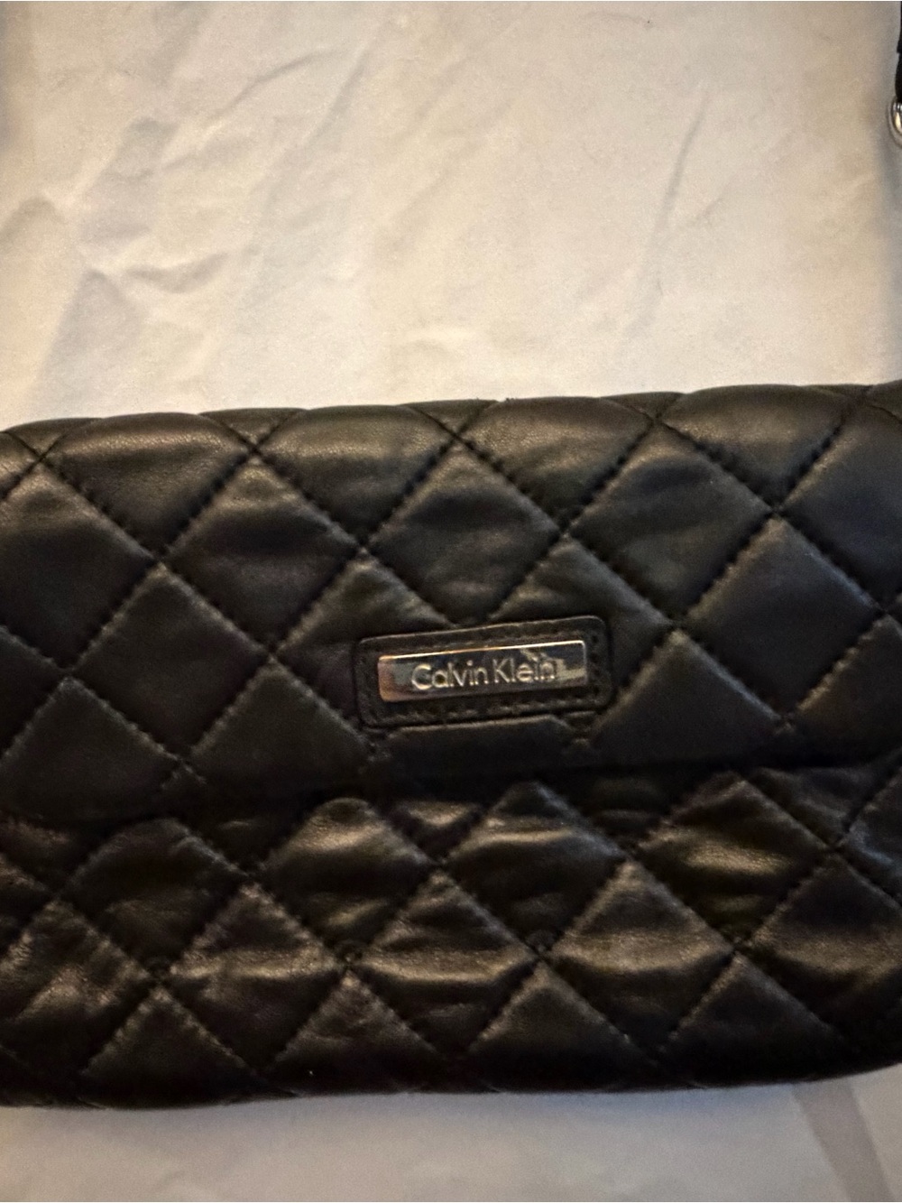 Calvin Klein Black Quilted Crossbody